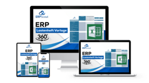 ERP Lastenheft Vorlage zum Download auf Handy, Tablet, Laptop und Desktop Monitor