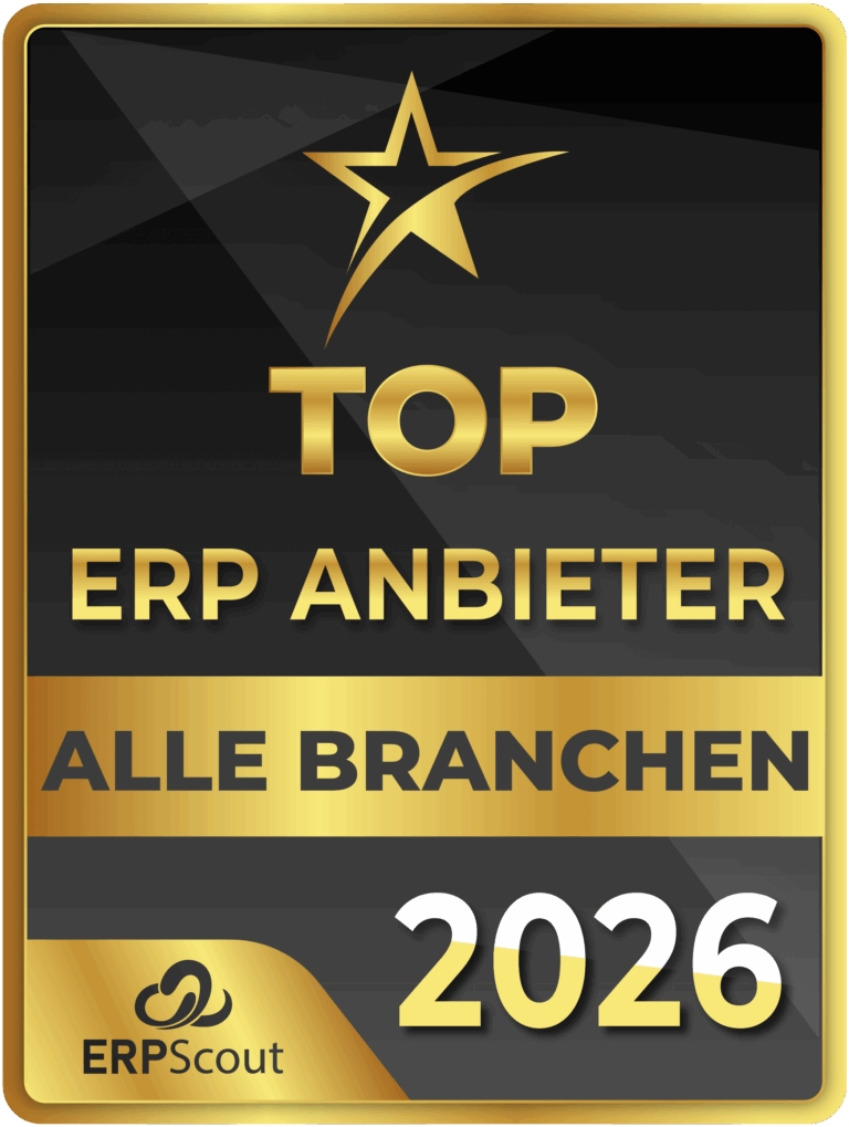 ERP Consulting für zukunftsfähige Unternehmen 22 ERP Scout Top ERP Anbieter Siegel für alle Branchen